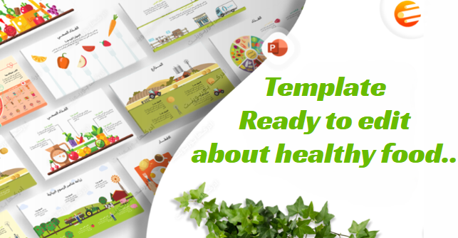 Template Ready to edit about healthy food..