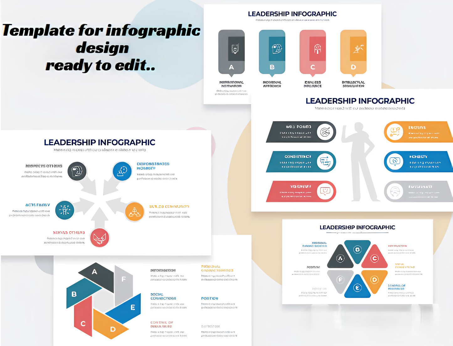 Template for infographic design ready to edit..