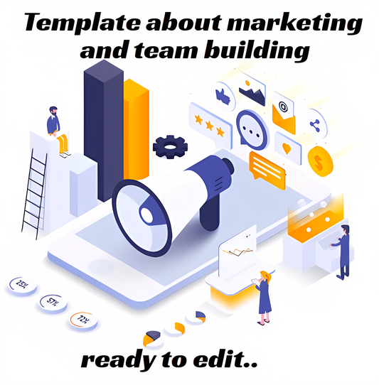 Template about marketing and team building ready to edit..