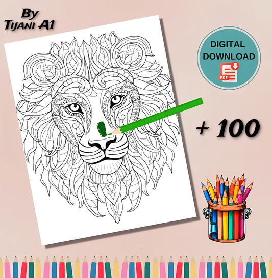 Templates safari Animals Coloring